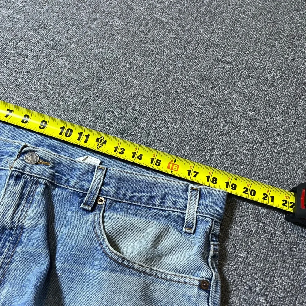 Vintage Levis 505 Jeans 40x32 Blue Distressed Thrashed Straight Leg Denim